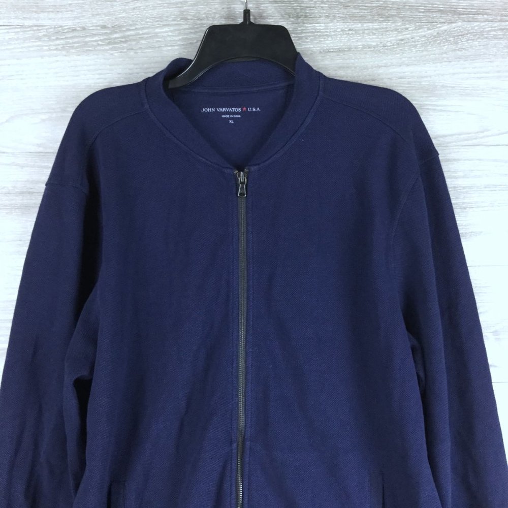 John Varvatos Star USA Zip Up Knit Jacket